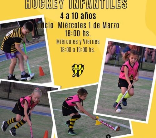 Hockey infantil invita a participar en el Club Sarmiento de Humboldt